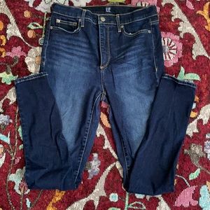 Gap Jeans Size 30L True Skinny Indigo Dark Denim Tall Long